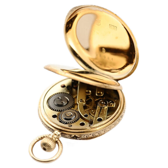 Fine Swiss/German 14-carat gold pendant watch Circa 1890 Fine Swiss/German 14-carat gold pendant watch Circa 1890