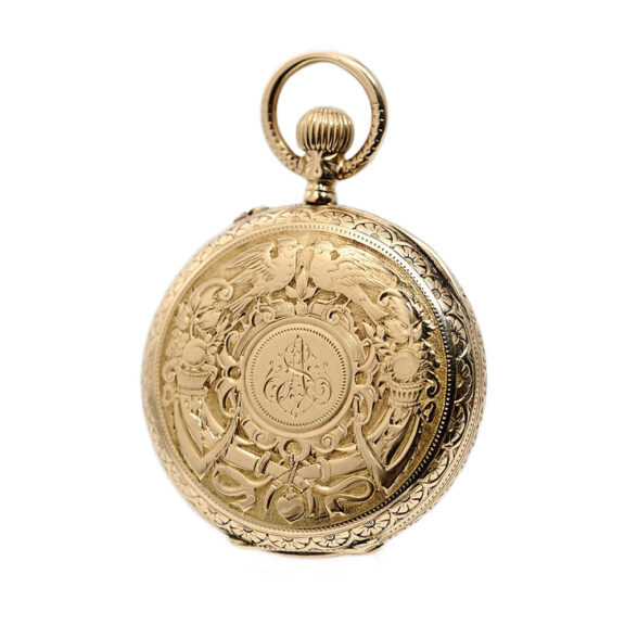 Fine Swiss/German 14-carat gold pendant watch Circa 1890 Fine Swiss/German 14-carat gold pendant watch Circa 1890