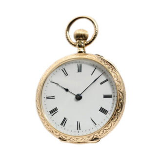 Fine Swiss/German 14-carat gold pendant watch Circa 1890