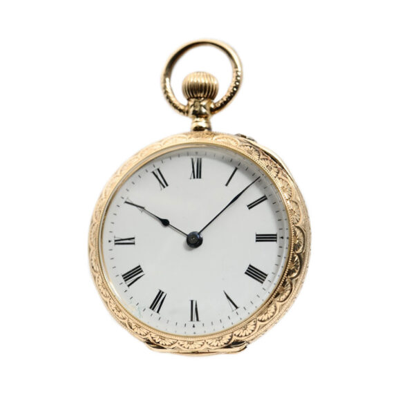 Fine Swiss/German 14-carat gold pendant watch Circa 1890 Fine Swiss/German 14-carat gold pendant watch Circa 1890