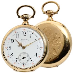 German gold antimagnetic Glashütte pocket watch Circa 1894