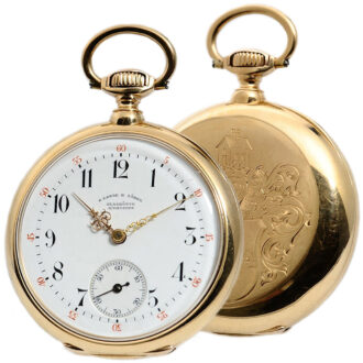 German gold antimagnetic Glashütte pocket watch Circa 1894
