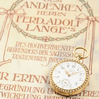 German pink gold enamel and pearl-set lever watch Circa 1892