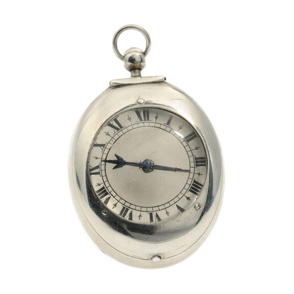 English silver oval pre balance spring puritan verge watch Circa 1640