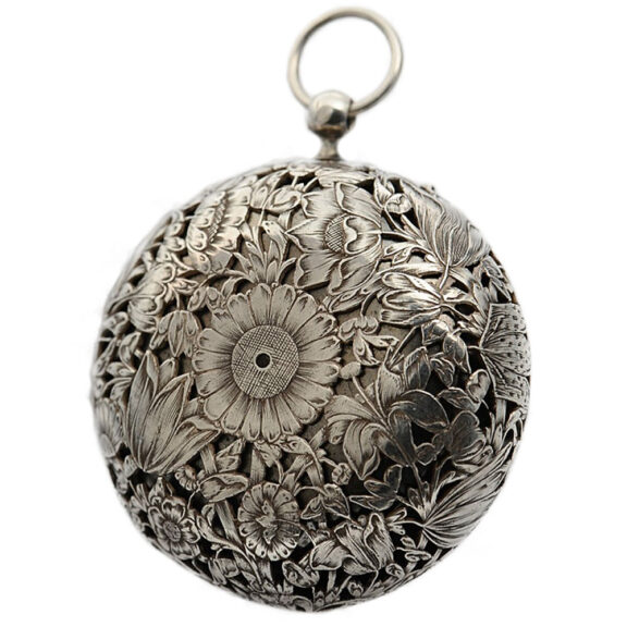 Rare and early English silver pair cased date watch Circa 1660 Rare and early English silver pair cased date watch Circa 1660