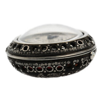 Rare and early English silver pair cased date watch Circa 1660