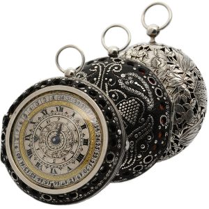 Rare and early English silver pair cased date watch Circa 1660