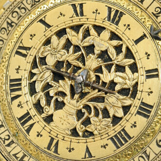 English single-handed pair-cased verge pocket watch Circa 1650