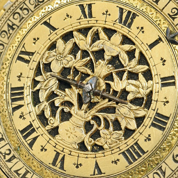 English single-handed pair-cased verge pocket watch Circa 1650 English single-handed pair-cased verge pocket watch Circa 1650