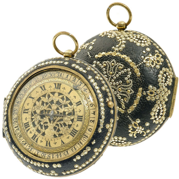 English single-handed pair-cased verge pocket watch Circa 1650