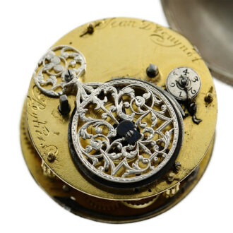 French silver one-handed verge pocket watch Circa 1680