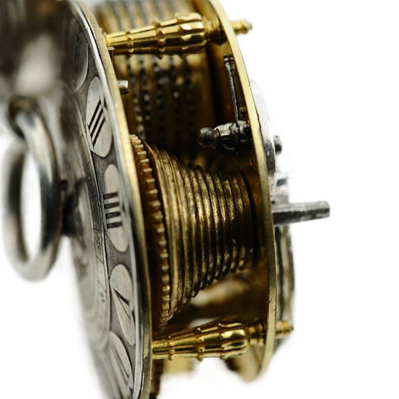 French silver one-handed verge pocket watch Circa 1680 French silver one-handed verge pocket watch Circa 1680