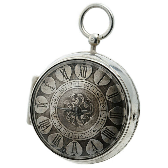 French silver one-handed verge pocket watch Circa 1680 French silver one-handed verge pocket watch Circa 1680