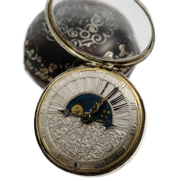 German verge clock watch with day and night indicator Circa 1690 German verge clock watch with day and night indicator Circa 1690