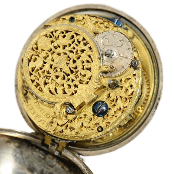 English silver pair cased verge pocket watch Circa 1700 English silver pair cased verge pocket watch Circa 1700