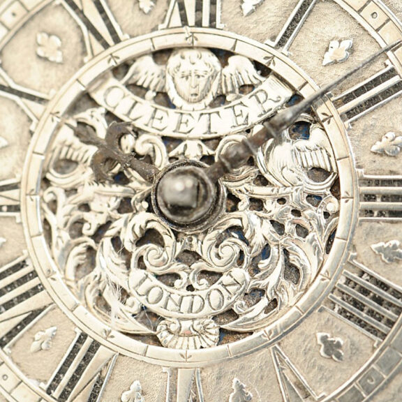English silver pair cased verge pocket watch Circa 1700 English silver pair cased verge pocket watch Circa 1700