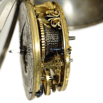 English silver pair cased verge pocket watch Circa 1700