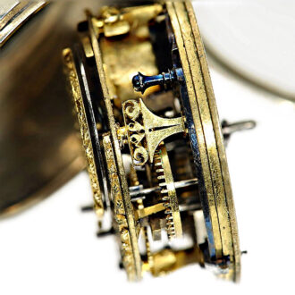 English silver pair cased verge pocket watch Circa 1700