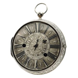 Fine French single handed oignon watch with alarm Circa 1710