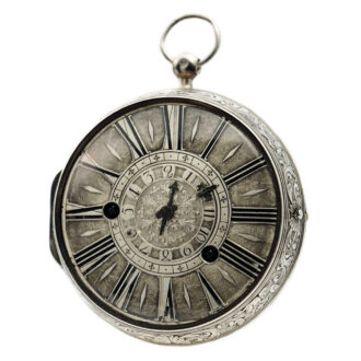 Fine French single handed oignon watch with alarm Circa 1710