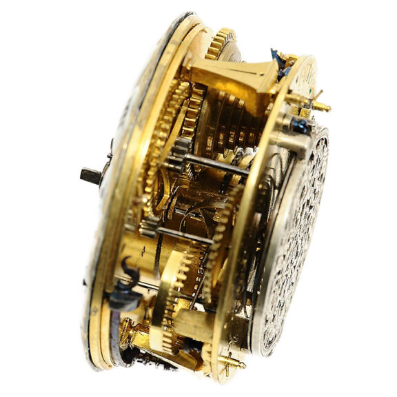 French verge pocket watch with central winding Circa 1695 French verge pocket watch with central winding Circa 1695