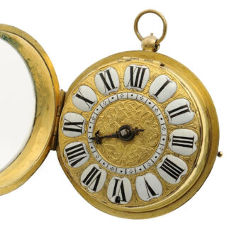 French verge pocket watch with central winding Circa 1695