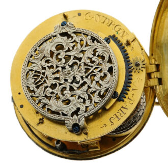 French verge pocket watch with central winding Circa 1695