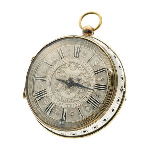 Rare Swiss single-handed self striking verge watch Circa 1690