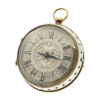 Rare Swiss single-handed self striking verge watch Circa 1690