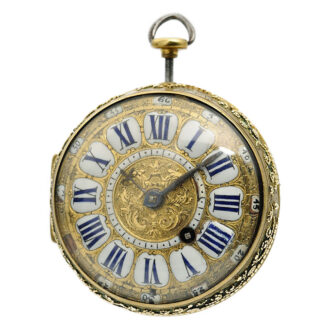 French quarter repeater with mock pendulum Circa 1700