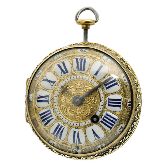 French quarter repeater with mock pendulum Circa 1700 French quarter repeater with mock pendulum Circa 1700