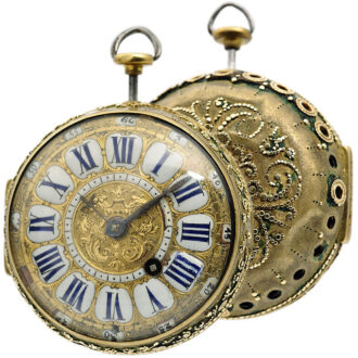 French quarter repeater with mock pendulum Circa 1700