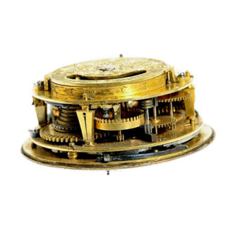 French quarter repeater with mock pendulum Circa 1700