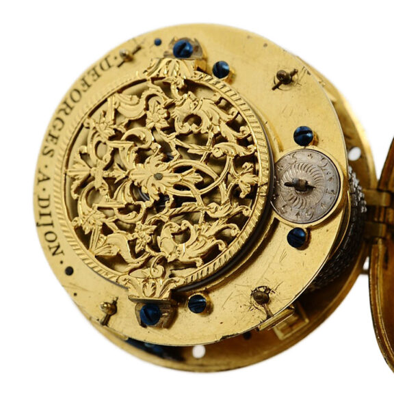 French decorative brass verge pocket watch Circa 1700 French decorative brass verge pocket watch Circa 1700