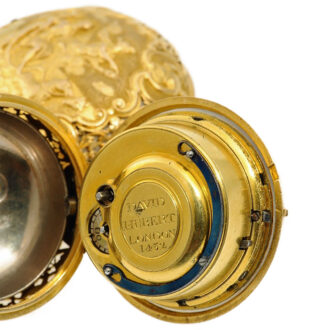 English Repoussé verge watch with quarter repeater Circa 1730