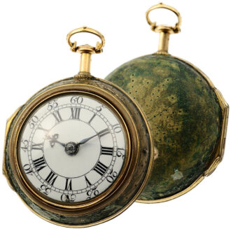 English quarter repeating pair-cased pocket watch Circa 1750