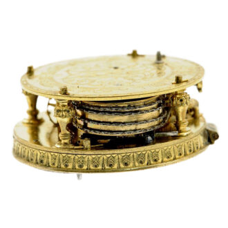Rare Irish silver verge watch with mock pendulum Circa 1730