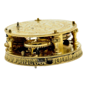 Rare Irish silver verge watch with mock pendulum Circa 1730