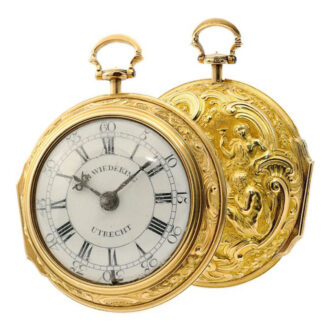 Dutch decorative watch with repoussé decoration Circa 1759