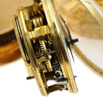 Dutch decorative watch with repoussé decoration Circa 1759