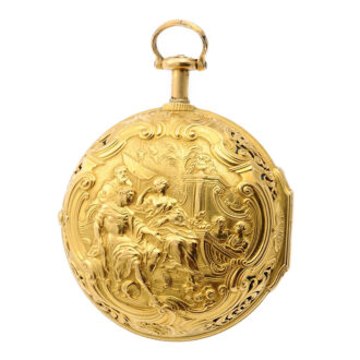 English quarter repeater with repoussé decoration Circa 1742/43