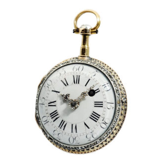 French gold verge with corresponding chatelaine Circa 1750