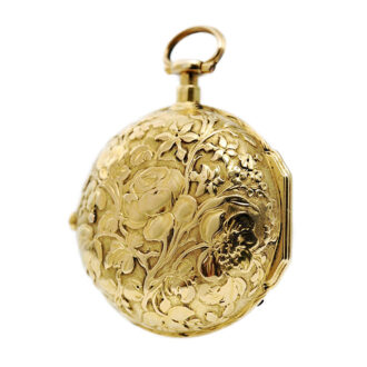 Decorative French quarter repeating à toc watch Circa 1720