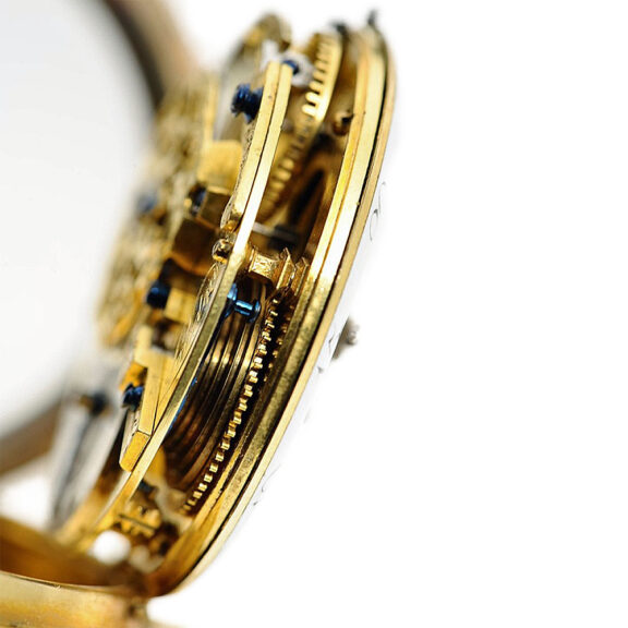 Decorative English gold enamel verge pocket watch Circa 1770 Decorative English gold enamel verge pocket watch Circa 1770