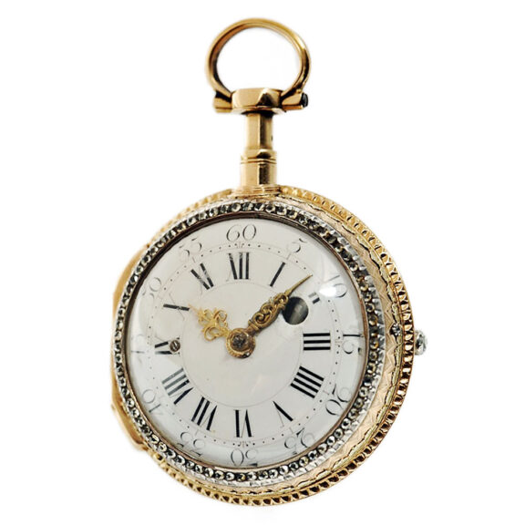 French pair cased quarter repeating verge pocket watch Circa 1800 French pair cased quarter repeating verge pocket watch Circa 1800