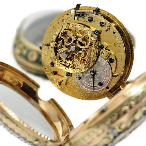 French pair cased quarter repeating verge pocket watch Circa 1800 French pair cased quarter repeating verge pocket watch Circa 1800