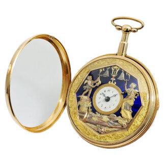 Belgian gold quarter repeating verge pocket watch Circa 1820