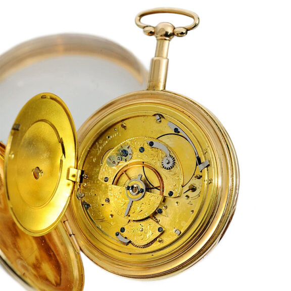 Belgian gold quarter repeating verge pocket watch Circa 1820 Belgian gold quarter repeating verge pocket watch Circa 1820