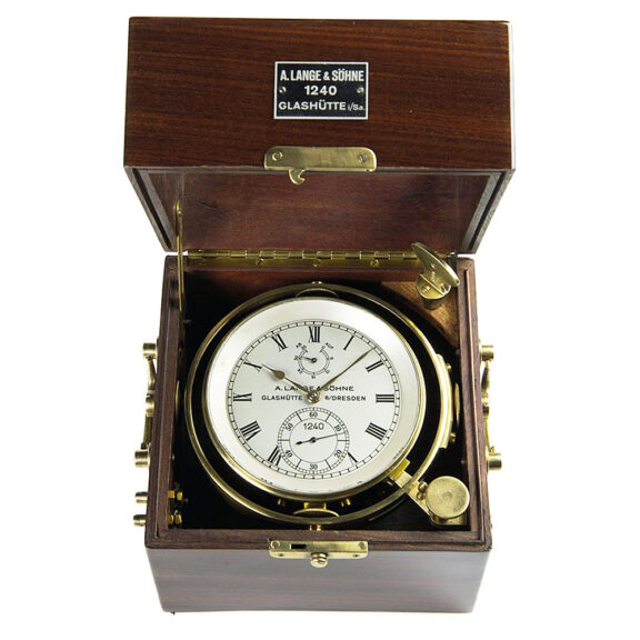 German Marine deck watch in mahogany box Circa 1940 German Marine deck watch in mahogany box Circa 1940