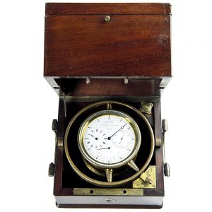 French deck watch with 49 hour power reserve indicator Circa 1850
